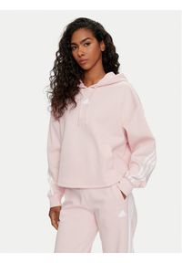 Adidas - adidas Bluza Future Icons 3-Stripes IW5193 Różowy Loose Fit. Kolor: różowy. Materiał: bawełna #1