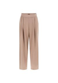 Guess Spodnie materiałowe 180020 Beżowy Slim Fit. Kolor: beżowy. Materiał: materiał #2