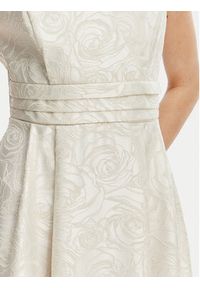 Rinascimento Sukienka koktajlowa CFC0127709003 Écru Regular Fit. Materiał: syntetyk. Styl: wizytowy #2