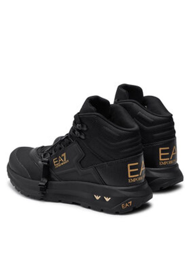 EA7 Emporio Armani Sneakersy X8Z036 XK293 U428 Czarny. Kolor: czarny. Materiał: materiał