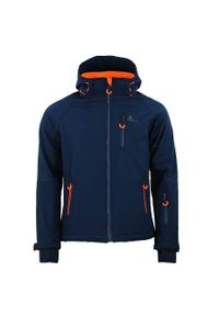 PEAK MOUNTAIN - Kurtka Peak Mountain Shoftshell. Kolor: niebieski. Sport: wspinaczka, turystyka piesza #1