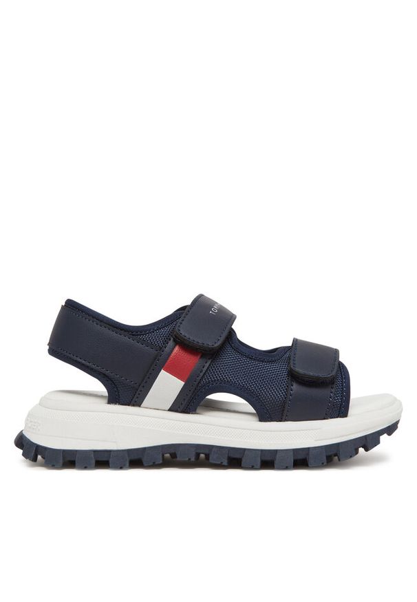 TOMMY HILFIGER - Sandały Tommy Hilfiger. Kolor: niebieski