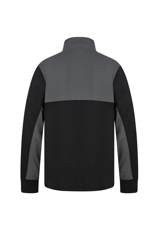 FINDEN & HALES - Męska Bluza Dresowa Z Zamkiem Błyskawicznym W Bloku Kolorystycznym. Kolor: wielokolorowy, czarny, szary. Materiał: dresówka