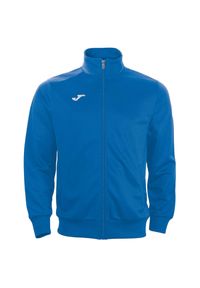 Joma - Męska Dresowa Kurtka Piłkarska Combi. Kolor: niebieski. Materiał: dresówka