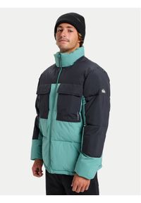 Quiksilver Kurtka zimowa Stay Puff EQYJK04179 Turkusowy Regular Fit. Kolor: turkusowy. Materiał: syntetyk. Sezon: zima #1