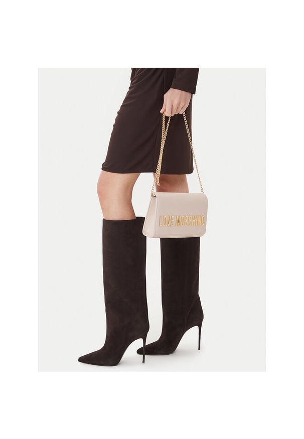 Love Moschino - Torebka LOVE MOSCHINO. Kolor: kremowy