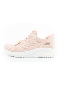 skechers - Buty sportowe sneakersy damskie Skechers Bobs Squad. Kolor: różowy
