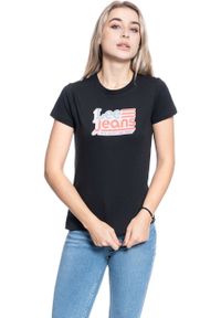 Lee - DAMSKI T-SHIRT LEE CREW NECK TEE BLACK L41LYG01 112109066