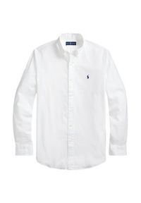 Polo Ralph Lauren Koszula 710829480002 Biały Custom Fit. Typ kołnierza: polo. Kolor: biały. Materiał: bawełna #6