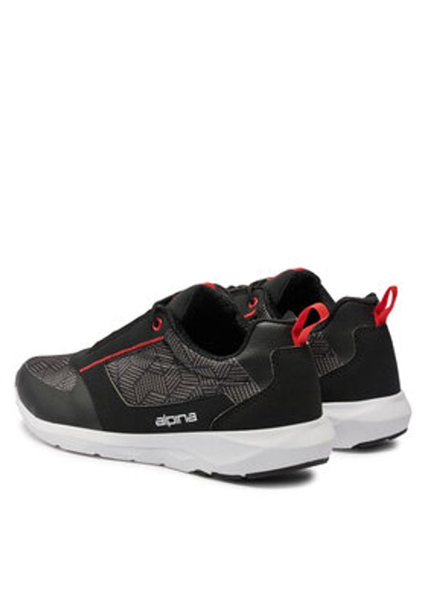 Alpina Sneakersy Mizx Cool 625T-1 Czarny. Kolor: czarny. Materiał: materiał