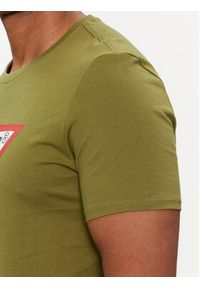 Guess T-Shirt Logo M2YI71 I3Z14 Zielony Slim Fit. Kolor: zielony. Materiał: bawełna