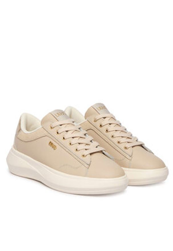 Liu Jo Sneakersy Casper BA6069 P0304 Beżowy. Kolor: beżowy. Materiał: skóra