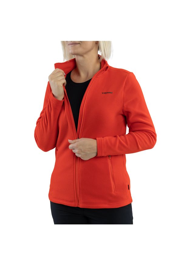 Bluza techniczna damska Viking Tesero Lady, polar. Kolor: czerwony. Materiał: polar. Styl: sportowy. Sport: turystyka piesza