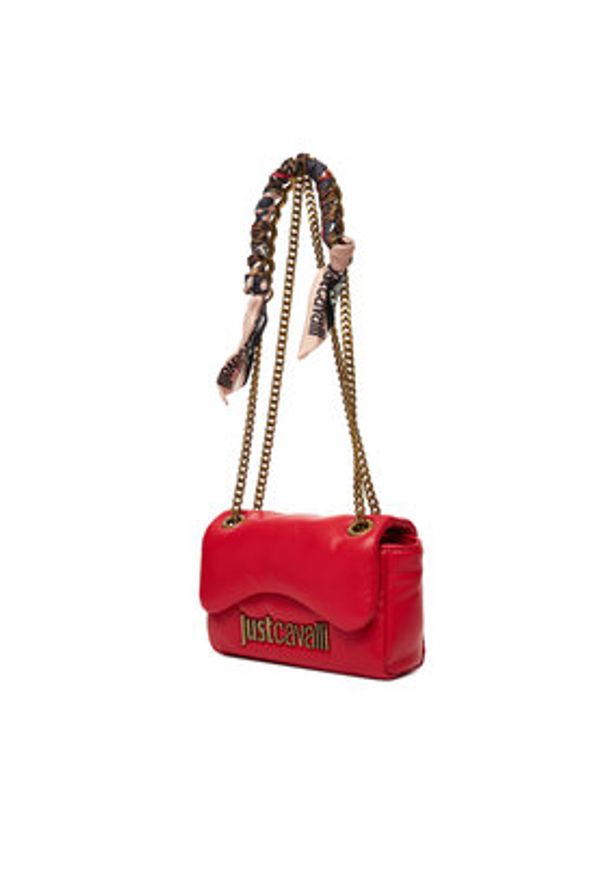 Just Cavalli Torebka 79RA4BD2 ZS748 Czerwony. Kolor: czerwony. Materiał: skórzane
