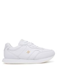 TOMMY HILFIGER - Tommy Hilfiger Sneakersy Runner FW0FW08696 Biały. Kolor: biały. Materiał: skóra