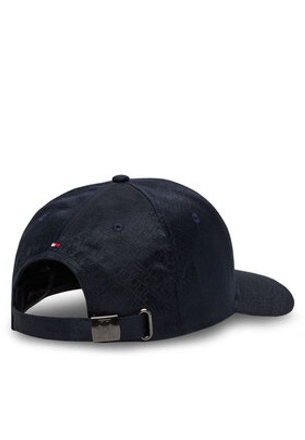 TOMMY HILFIGER - Tommy Hilfiger Czapka z daszkiem Monogram AM0AM13386 Granatowy. Kolor: niebieski. Materiał: materiał, poliester