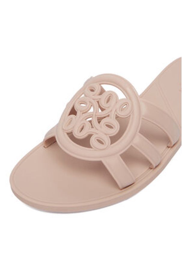 Nine West Klapki CEO-CT1120 Kremowy. Kolor: kremowy. Materiał: materiał