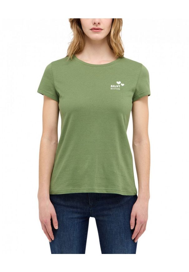 Damski T-Shirt Mustang Style Loa Vineyard Green 1016143 6340