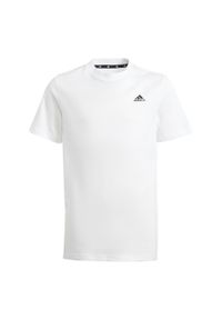 Adidas - Koszulka dla dzieci adidas Essentials Small Logo Cotton Tee. Kolor: biały. Sport: joga i pilates