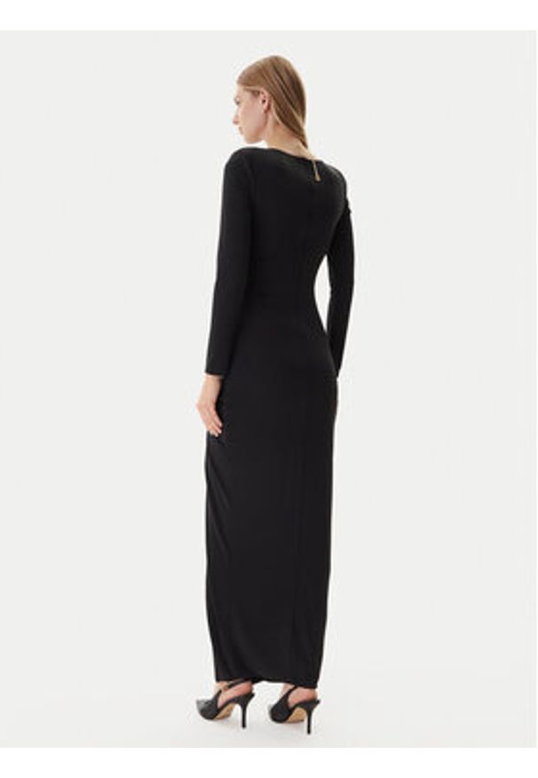 Fracomina Sukienka wieczorowa FQ25WD3006W62601 Czarny Slim Fit. Kolor: czarny. Materiał: syntetyk. Styl: wizytowy