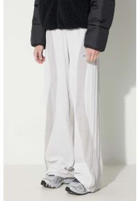 adidas Originals spodnie dresowe kolor szary wzorzyste. Stan: podwyższony. Kolor: szary. Materiał: dresówka #5