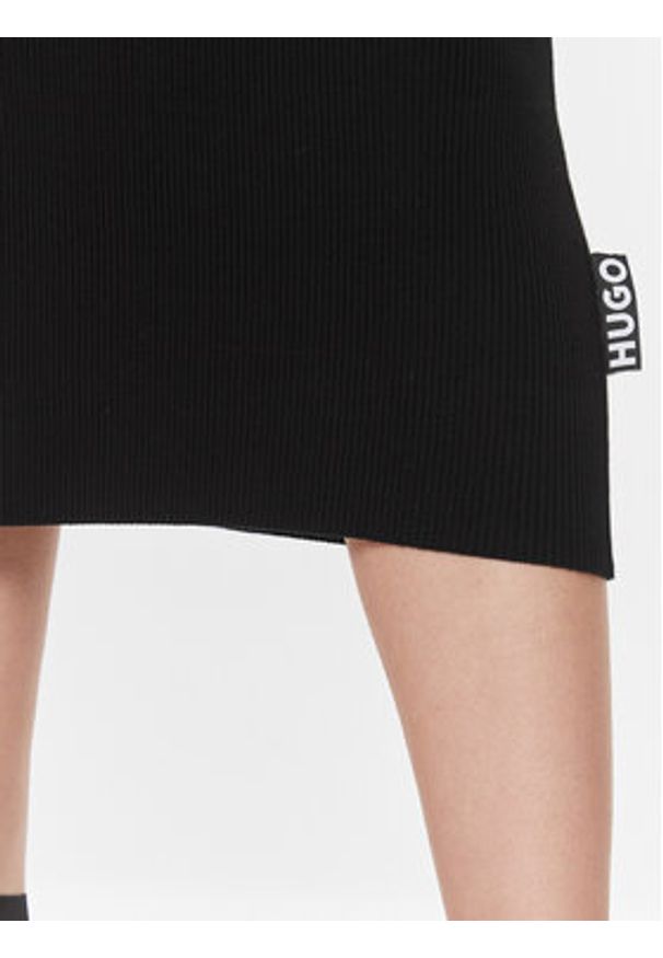 Hugo Sukienka dzianinowa Soritexa 50502242 Czarny Slim Fit. Kolor: czarny. Materiał: syntetyk