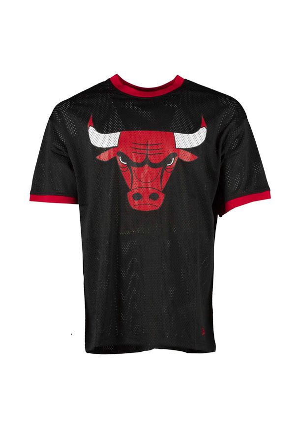 Koszulka do koszykówki New Era NBA Mesh Chicago Bulls Czarny. Kolor: czarny. Materiał: mesh. Sport: koszykówka