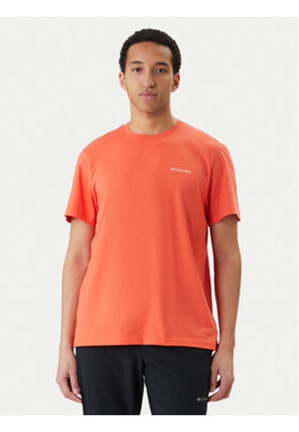 columbia - Columbia T-Shirt CSC™ 2155021 Pomarańczowy Regular Fit. Kolor: pomarańczowy. Materiał: bawełna