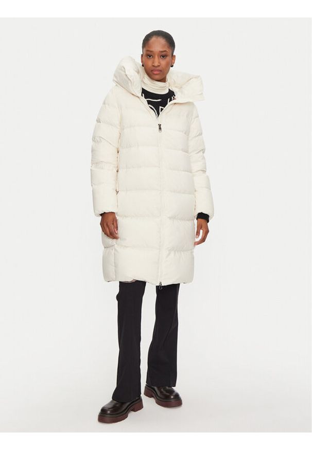 Hetrego - Hetregó Płaszcz zimowy Lena 8N697 Écru Regular Fit. Materiał: syntetyk. Sezon: zima
