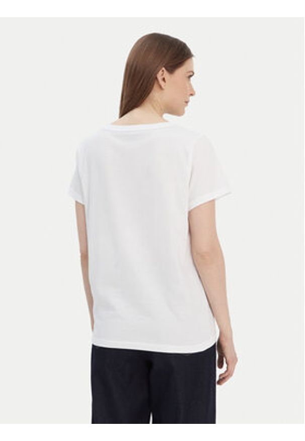 TOMMY HILFIGER - Tommy Hilfiger T-Shirt UW0UW04525 Biały Relaxed Fit. Kolor: biały. Materiał: bawełna