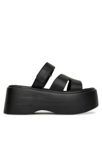 DeeZee Klapki 8791-2 Czarny. Kolor: czarny. Materiał: syntetyk, materiał