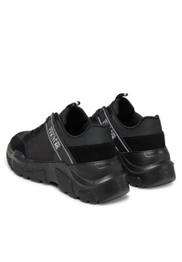 Versace Jeans Couture Sneakersy 78YA3SC2 Czarny. Kolor: czarny. Materiał: skóra