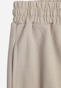 Born2be - Beżowe Szorty Dresowe z Bawełną i Sznurkami Leofiel. Okazja: na co dzień, na spacer. Kolor: beżowy. Materiał: bawełna, dresówka. Wzór: napisy. Styl: casual, klasyczny #3