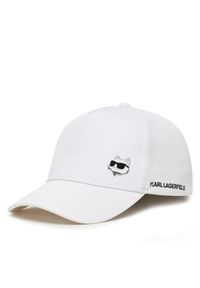 Czapka z daszkiem Karl Lagerfeld Kids. Kolor: biały #1