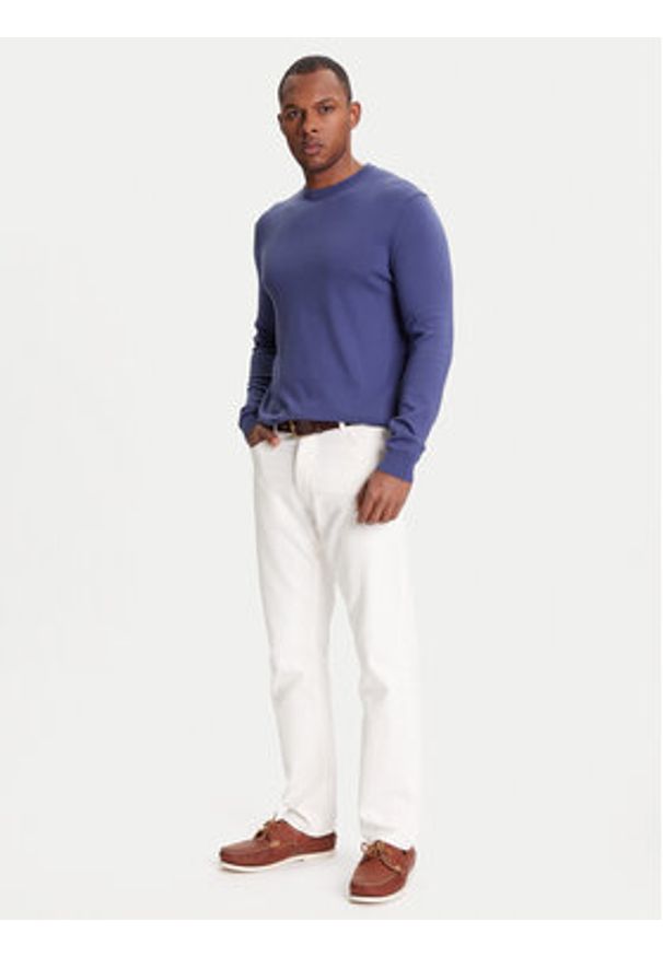 United Colors of Benetton - United Colors Of Benetton Sweter 1098U1I76 Granatowy Regular Fit. Kolor: niebieski. Materiał: bawełna