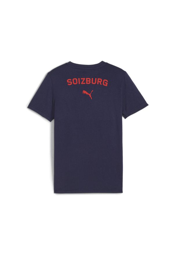 Puma - Koszulka młodzieżowa Casuals FC Red Bull Salzburg PUMA Navy Red Blue. Kolor: czerwony, niebieski, wielokolorowy. Sport: piłka nożna