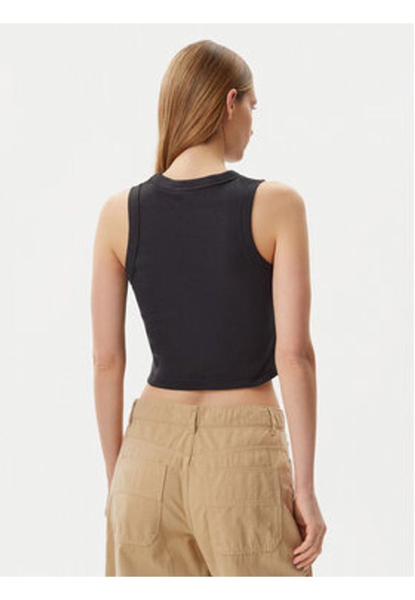 Roxy Top ERJKT04261 Szary Slim Fit. Kolor: szary. Materiał: bawełna