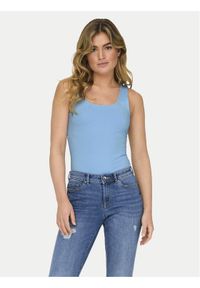 only - ONLY Top Lea 15278090 Niebieski Regular Fit. Kolor: niebieski. Materiał: syntetyk