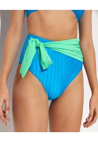 PATBO BRASIL - Dół od bikini z wysokim stanem. Stan: podwyższony. Kolor: zielony #5