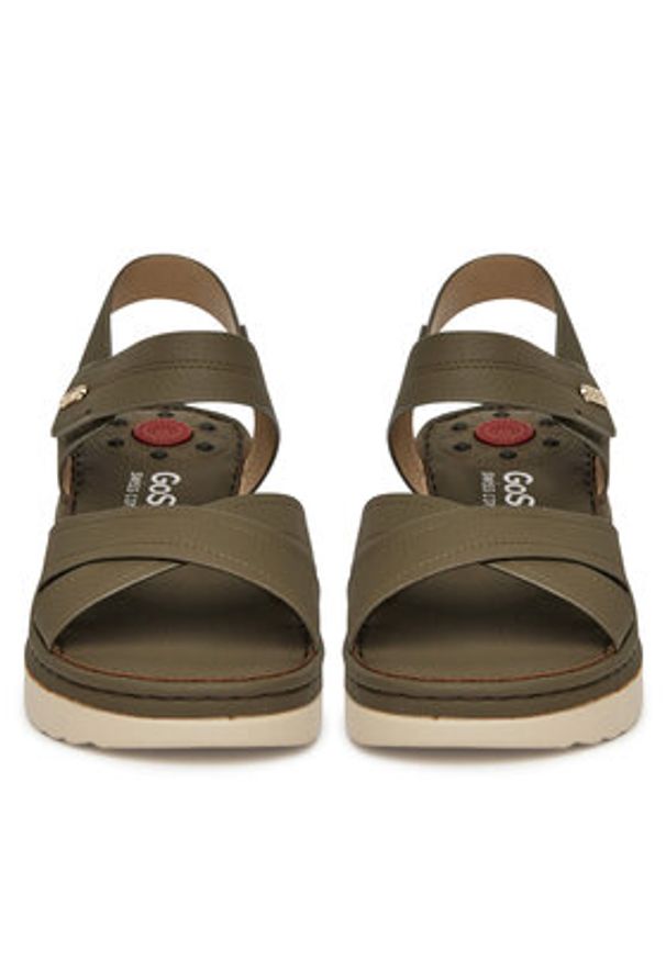 Go Soft Sandały LA319111-L5 Khaki. Kolor: brązowy. Materiał: materiał, syntetyk