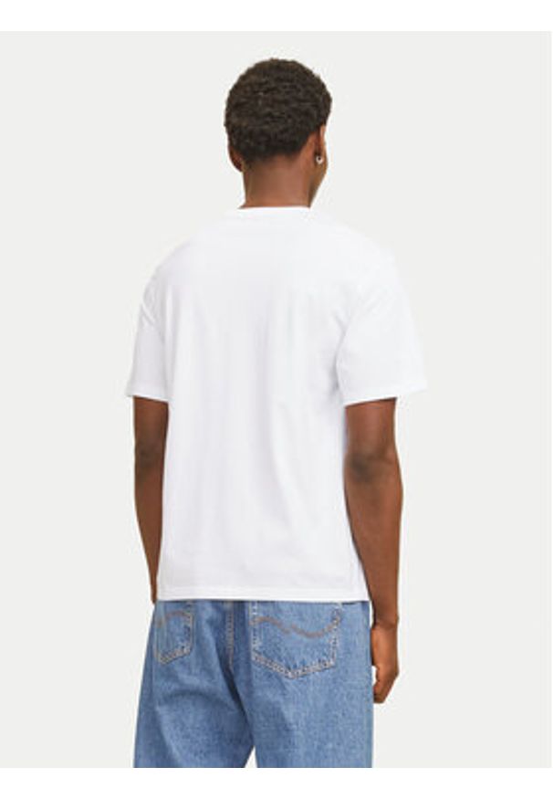 Jack & Jones T-Shirt Corp Graphic 12268415 Biały Regular Fit. Kolor: biały. Materiał: bawełna