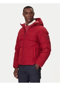 TOMMY HILFIGER - Tommy Hilfiger Kurtka puchowa MW0MW40616 Czerwony Regular Fit. Kolor: czerwony. Materiał: syntetyk