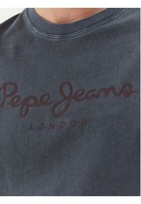 Pepe Jeans T-Shirt Jayden PM509098 Granatowy Regular Fit. Kolor: niebieski. Materiał: bawełna #4