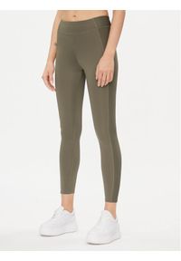 Reebok Legginsy Yoga Performance IM4048 Zielony Fitted Fit. Kolor: zielony. Materiał: syntetyk