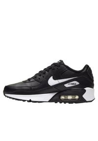Buty do chodzenia dla dzieci Nike Air Max 90 Ltr GS. Zapięcie: sznurówki. Kolor: czarny. Materiał: syntetyk, tkanina, skóra, materiał. Szerokość cholewki: normalna. Model: Nike Air Max, Nike Air Max 90. Sport: turystyka piesza