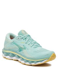 Mizuno Buty do biegania Wave Sky 7 J1GD2302 Turkusowy. Kolor: turkusowy. Model: Mizuno Wave #3