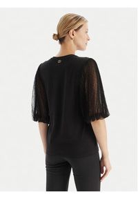 TwinSet - TWINSET Bluzka 252TT2310 Czarny Regular Fit. Kolor: czarny. Materiał: bawełna