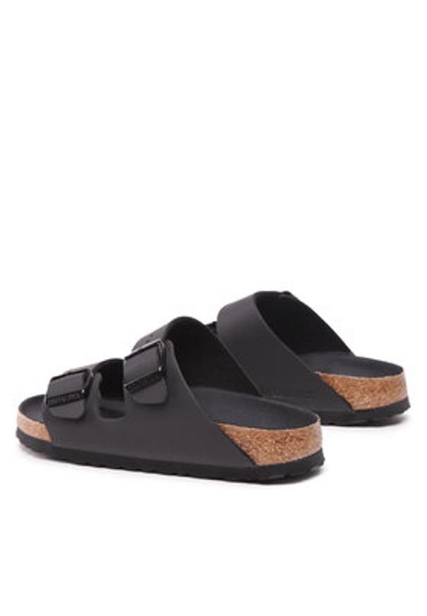 Birkenstock Klapki Arizona 1019069 Czarny. Kolor: czarny. Materiał: skóra