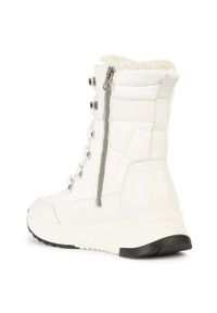 Geox śniegowce D FALENA B ABX B kolor biały D26HXB 085FU C1000. Nosek buta: okrągły. Zapięcie: sznurówki. Kolor: biały. Materiał: guma. Szerokość cholewki: normalna #6