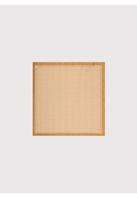 Pako Lorente - PAKO LORENTE – Żółta poszetka w drobną pepitkę. Kolor: żółty. Materiał: poliester #1